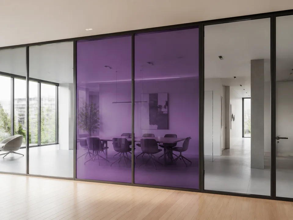 Musterdarstellung: Transparent farbig: Purpur